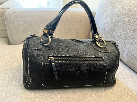 Celine leather boston bag