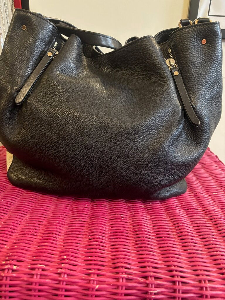 Maidstone hobo tote with plaid sides