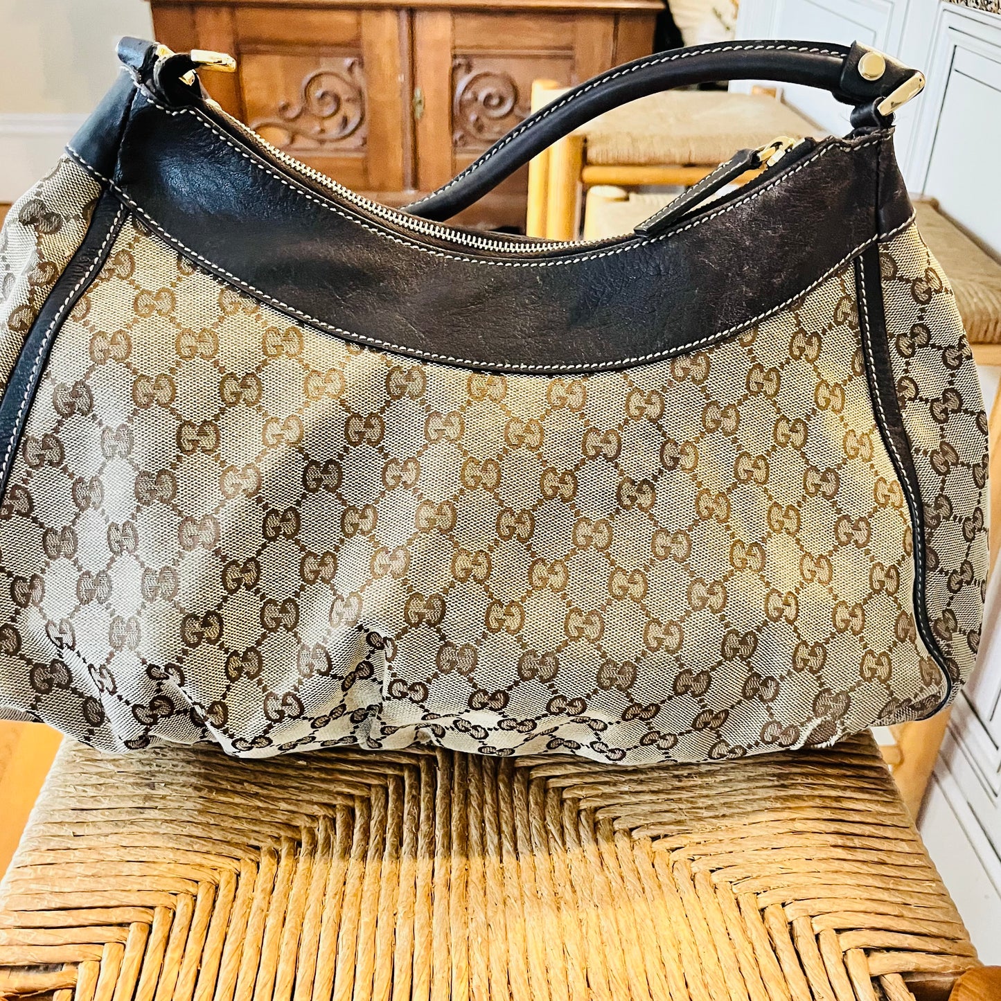GC Canvas D Ring Abby Shoulder Bag
