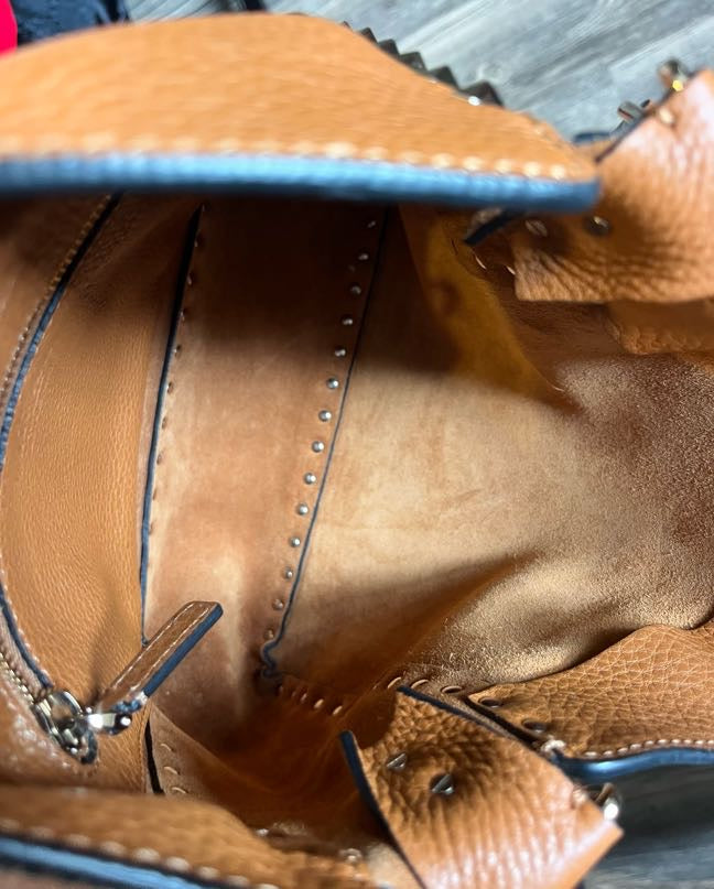 Valentino Garavani Rockstud Pebbled Hobo