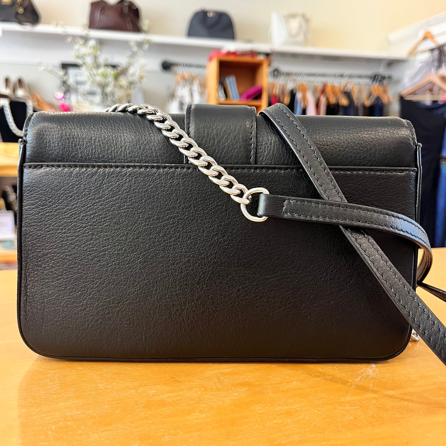 Jimmy Choo Cheri evening bag with rhinestones.